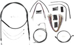 Magnum Shielding KarbonFibr Designer Handlebar Cable Install Kit For Harley Davidson FLHR 1584 2008 30.5 - 35.5cm (12" - 14") - Carbon Fiber/Silver