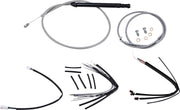Burly Ape Handlebar Cable & Hose Kit For Harley Davidson FLSL 1750 2018-2021 35.5cm (14") - Silver