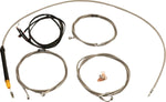 LA Choppers Complete Plug-and-Play Cable Kit For Harley Davidson FLHRXS 1868 ABS 2024 30.5 cm - 35.5 cm (12" - 14") - Clear-Coated