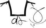 Fat Baggers Inc. 1-1/2" EZ Install Pointed Top Handlebar For Harley Davidson FLHX 1923 2024-2026 30.5 cm (12") - Black