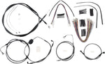 Magnum Shielding KarbonFibr Designer Handlebar Cable Install Kit For Harley Davidson FLHR 1584 2008 30.5 - 35.5cm (12" - 14") - Carbon Fiber Silver