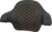 Saddlemen Tour Pack Passenger Pad For Harley Davidson FLH 1868 ABS 2021 - Black/Gold