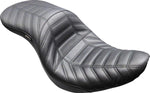 LE Pera Maverick Seat For Harley Davidson FLDE 1750 ABS 2018-2020 Perforated/Pleated - Black