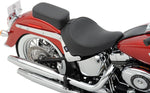 Drag Specialties Backrest Compatible Black Stitching Solo Seat For Harley Davidson FLSTC1450 2000-2003 - Black