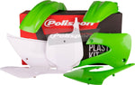 Polisport Plastics Kit For Kawasaki KX 85 2001-2006 - Green/OEM/White