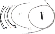 Magnum Shielding XR Handlebar Cable Install Kit For Harley Davidson FLDE 1750 2018-2020 30.5 - 35.5cm (12" - 14") - Chrome Clear-Coated