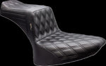 LE Pera Tailwhip Seat For Harley Davidson FLST 1340 1986-1990 Double Diamond - Black
