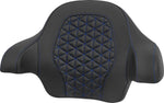 Saddlemen Tour Pack Passenger Pad For Harley Davidson FLH 1868 ABS 2021 - Black/Blue