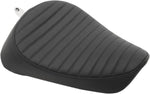 Drag Specialties Front Solo Vinyl Seat For Harley Davidson XL 1200 C 1996-2003 Classic Stitch - Black