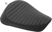 Drag Specialties Front Solo Vinyl Seat For Harley Davidson XL 1200 C 1996-2003 Classic Stitch - Black