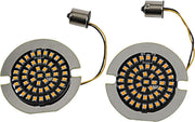 Drag Specialties LED Turn Signal Inserts For Harley Davidson FLSTC1450 2000 Rear