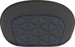Saddlemen Mini Contour Cruiser Motorcycle Seat Sissy Bar Pad 16,5 cm (6-1/2") x 26,5 cm (10-1/2") - Black/Blue