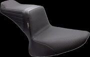 LE Pera Tailwhip Seat For Harley Davidson FLS 1690 2012-2017 Basketweave - Black