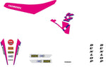 Tecnosel Graphics Kit For Yamaha YZ125 1991-1992 - Multi/Pink/White