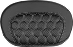 Saddlemen Mini Contour Cruiser Motorcycle Seat Sissy Bar Pad 16,5 cm (6-1/2") x 26,5 cm (10-1/2") - Honeycomb Black/White