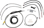 LA Choppers Handlebar Cable/Brake Hose Kit For Harley Davidson FLDE 1750 ABS 2018-2020 38 cm - 43 cm (15" - 17") Low Rider - Clear-Coated