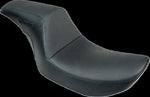 Slyfox The Drifter Seat For Harley Davidson FXR1340 1986-1994 Carbon Fiber/Logo/Smooth - Black
