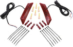 Show Chrome LED Fender Marker Lights For Can Am Ryker 600 ACE 2019-2024 Red