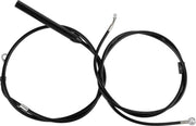 LA Choppers Standard Black Vinyl Handlebar Cable/Brake Upper Hose Kit For Harley Davidson FLH 1868 ABS 2021 30.5 cm - 35.5 cm (12" - 14") - Black