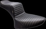 LE Pera Tailwhip Seat For Harley Davidson FLST 1340 1986-1990 Pleated - Black