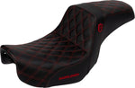 Saddlemen Pro Series SDC Performance Grip Seat For Harley Davidson FLD 1690 2012-2013 - Black/Red