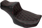 LE Pera Tailwhip Daddy Long Legs Seat For Harley Davidson FLHX 1750 ABS 2023 Double Diamond - Black/Red