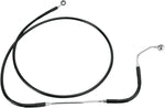 Drag Specialties Extended Length Vinyl Brake Hose Kit For Harley Davidson FLHR 1584 2009-2011 Front - Black