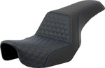 Saddlemen Honeycomb Step Up Seat For Harley Davidson FLD 1690 2012-2013 - Black/Blue