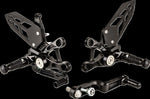 Gilles MUE2 Rearset For Suzuki GSX-R 1000 2017-2018 - Black/Silver
