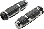 Ciro Chicane Grips For Harley Davidson FLHLT 1923 ABS 2026 - Silver