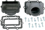 Moto Tassinari V-Force 3 Reed Valve Set with Intake Boot For Ski-Doo Expedition 600 SDI 2005-2006 - Black