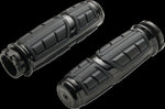 Ciro Chicane Grips For Harley Davidson FLD 1690 2012-2013 - Black