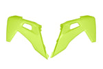 UFO Radiator Scoops For Husqvarna FC250 2016-2022 - Fluorescent Yellow
