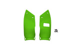 UFO Front Number Board Extenders For Kawasaki KX250 2021-2026 - Green