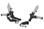 Gilles Adjustable Rearset RCT10GT For BMW R 12 Nine T ABS 2024-2026 Rear Left and Right - Black/Silver