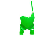 UFO Front Number Board With Extension For Kawasaki KX250 2021-2026 - Fluorescent Green