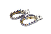 Scar Anti Mud Foot Pegs For Yamaha WRF250 2001-2023 - Titanium