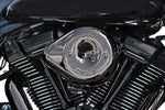 S&S Cycle Stealth Teardrop Air Cleaner Kit For Harley Davidson FLDE 1750 2018-2020 - Lava Chrome