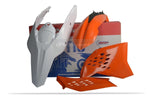 Polisport Plastics Kit For KTM EXC125 2008-2011 - Black/Orange/White