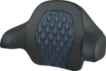 Saddlemen Tour Pak Backrest Pad For Harley Davidson FLH 1868 ABS 2021 - Black/Blue