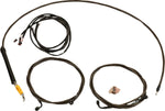 LA Choppers Midnight Complete Plug-and-Play Cable Kit For Harley Davidson FLHRXS 1868 ABS 2024 38 cm - 43 cm (15" - 17") - Black/Clear-Coated