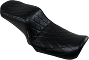 LE Pera Cherokee Seat For Harley Davidson FLD 1690 2012-2013 Diamond Pleated - Black