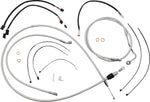 Magnum Shielding Sterling Chromite II Designer Handlebar Cable Install Kit For Harley Davidson FLHR 1750 2021-2022 30.5 - 35.5cm (12" - 14") - Chrome Clear-Coated