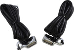 Drag Specialties LED Handlebar Marker Lights For Harley Davidson FLHR 1750 - Chrome Clear