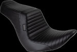 LE Pera Tailwhip Up Front Seat For Harley Davidson FLSB 1750 ABS 2018-2021 Pleated - Black