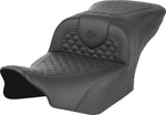 Saddlemen Roadsofa Scallop Stitch Seat For Harley Davidson FLHX 1923 2024-2026 - Black