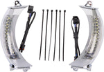 Ciro Fang Headlight Bezels For Harley Davidson FLTRK 1868 ABS 2020-2024 Chrome Clear