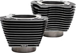S&S Cycle Cylinder Set For Harley Davidson FLDE 1750 ABS 2018-2020 - Black Granite/Highlighted Fins