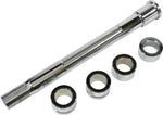 Drag Specialties Front Axle Kit For Harley Davidson FLSB 1750 2018-2024 - Chrome Silver