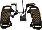 Drag Specialties Floorboard Kit Designed by Gilles For Harley Davidson FLH 1868 ABS 2021 - Black/Gold